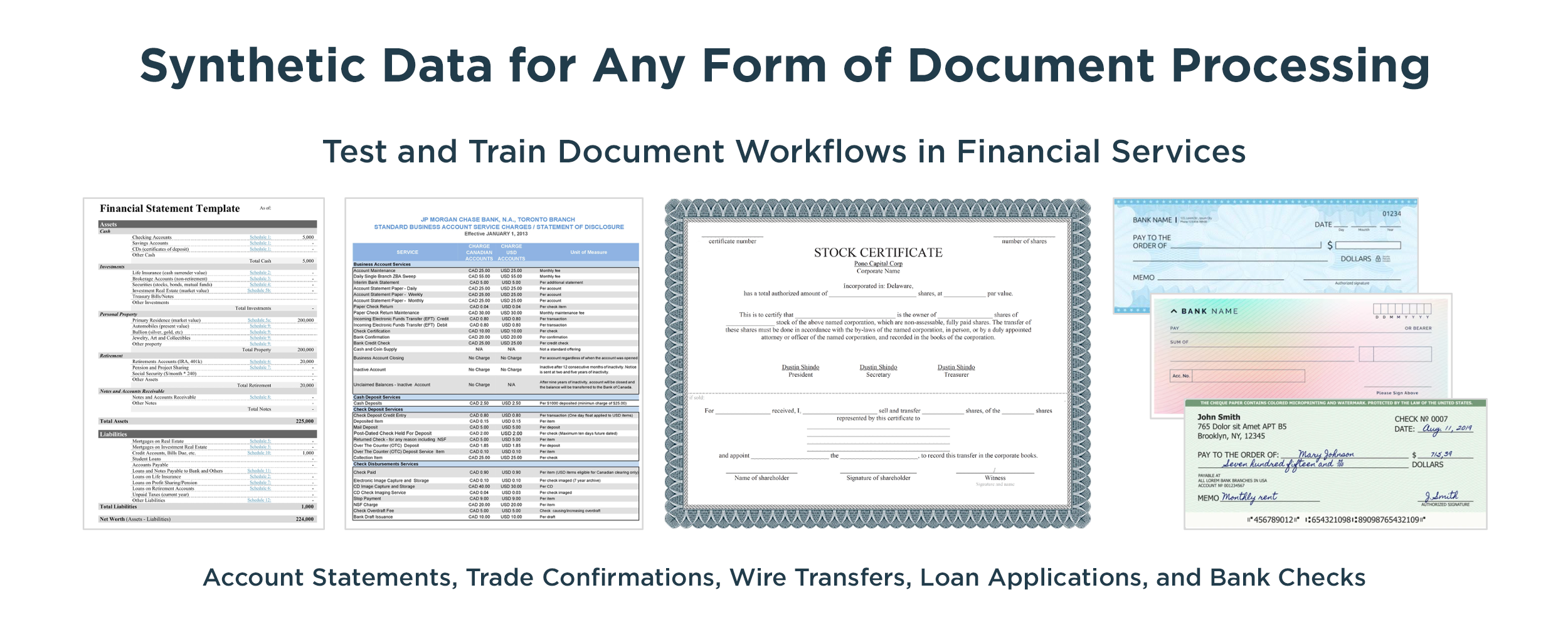 Synthetic Data for Any Form of Document Processing