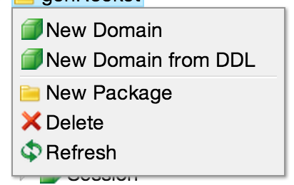 New Domain From DDL