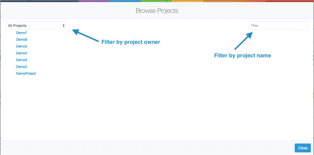 Project Browser Window