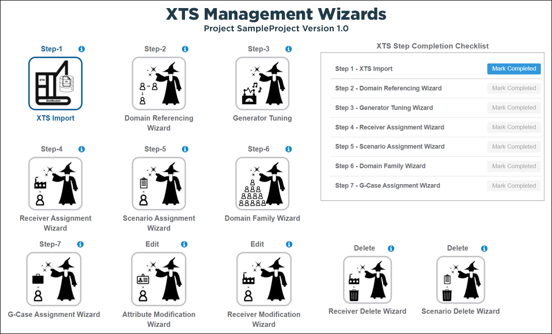 XTS Management Wizards