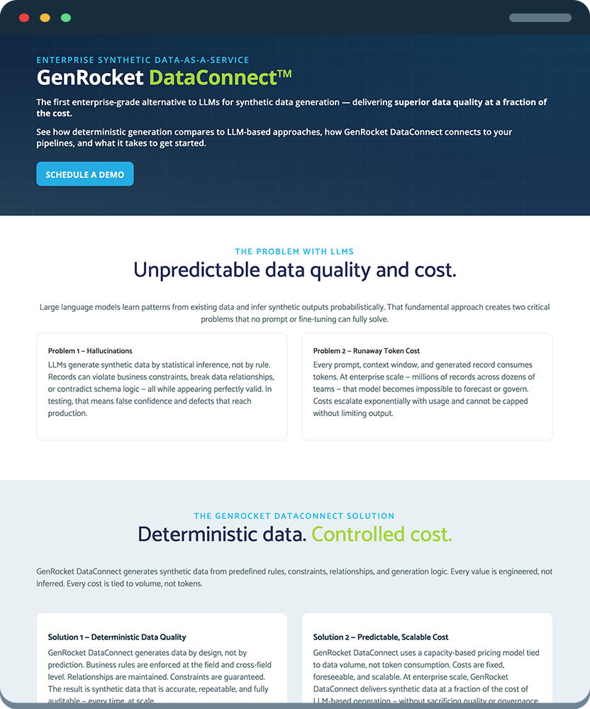 GenRocket DataConnect